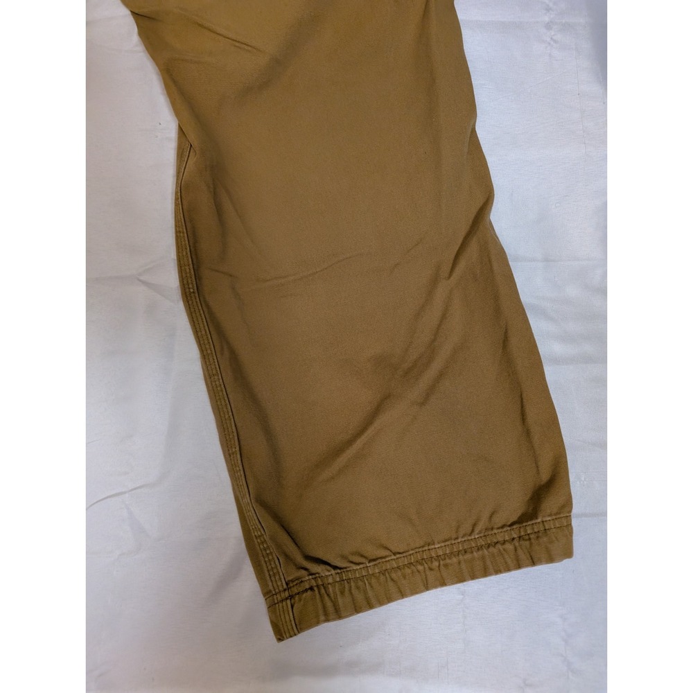 Duluth Trading Co 36/34 Flex Fire Hose Relaxed Cargo Pants Mens Tan Brown Work - Picture 10 of 14
